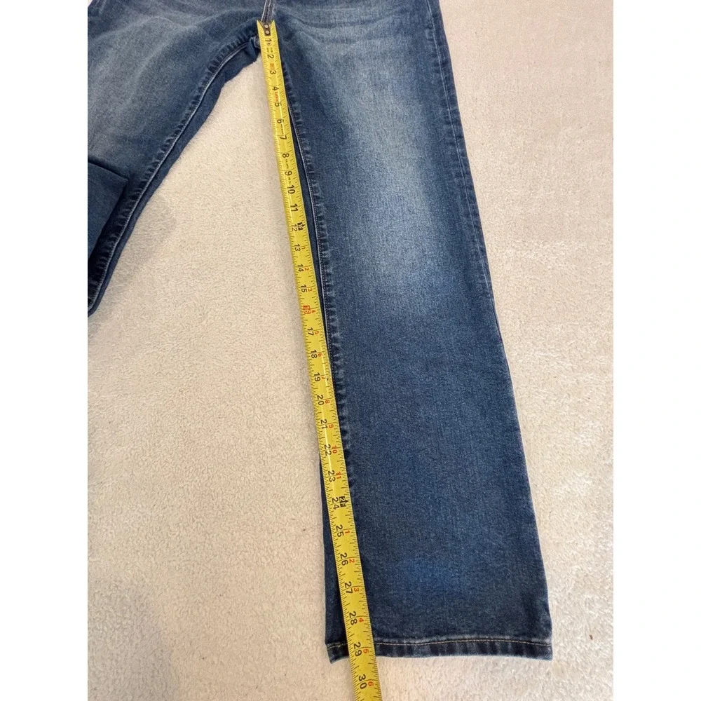 Old Navy Straight Built-In Tough Jeans Medium Wash Blue Denim Size 18 Boys